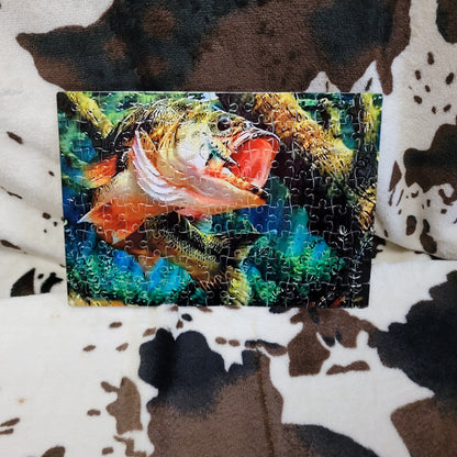 Bass Fish 120 PC Handmade Jigsaw Puzzle