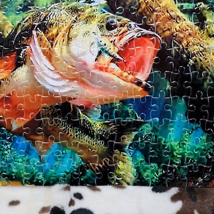 Bass Fish 120 PC Handmade Jigsaw Puzzle