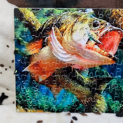 Bass Fish 120 PC Handmade Jigsaw Puzzle