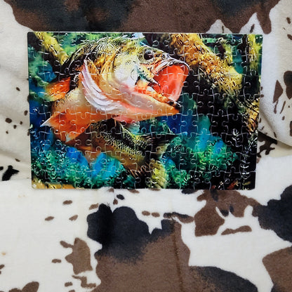 Bass Fish 120 PC Handmade Jigsaw Puzzle