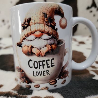 Gnome Coffee Lover 11oz Ceramic Coffee Mug