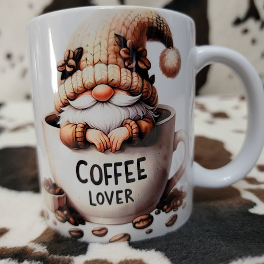 Gnome Coffee Lover 11oz Ceramic Coffee Mug