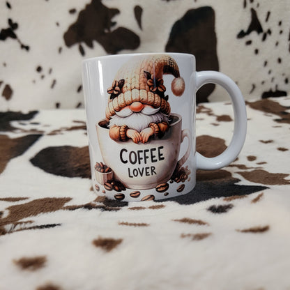 Gnome Coffee Lover 11oz Ceramic Coffee Mug
