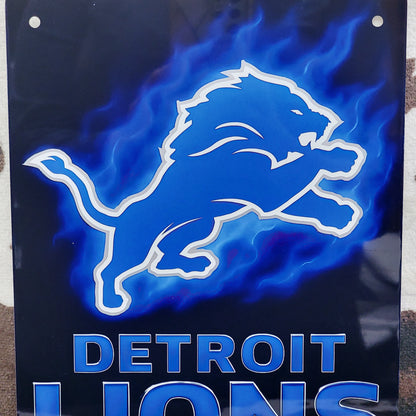 Detroit Lions Football Sports Metal Sign