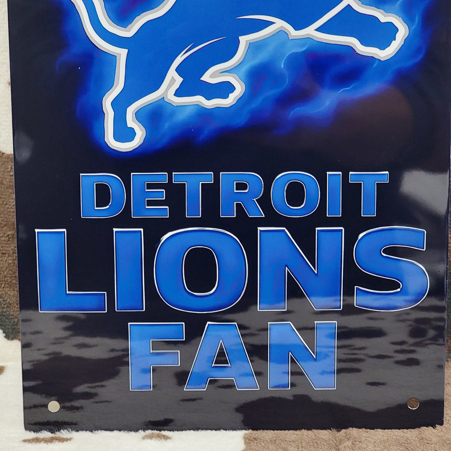 Detroit Lions Football Sports Metal Sign