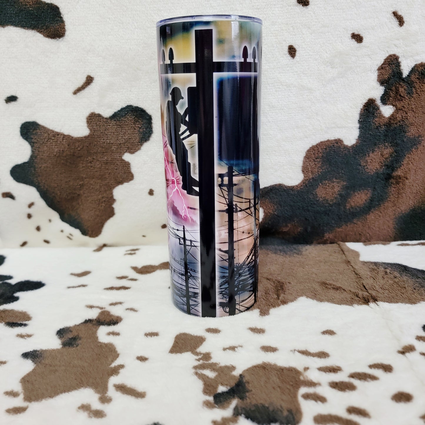 Linemans Prayer 20oz Skinny Tumbler