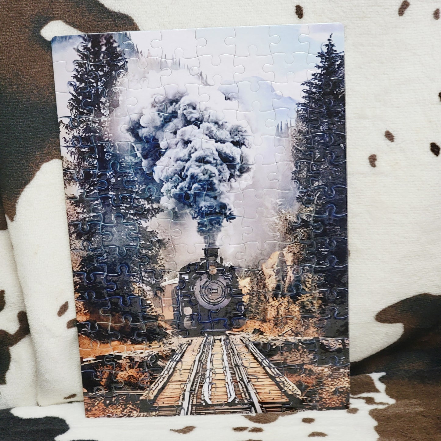 Woodland Train 120 PC Handmade Jigsaw Puzzle