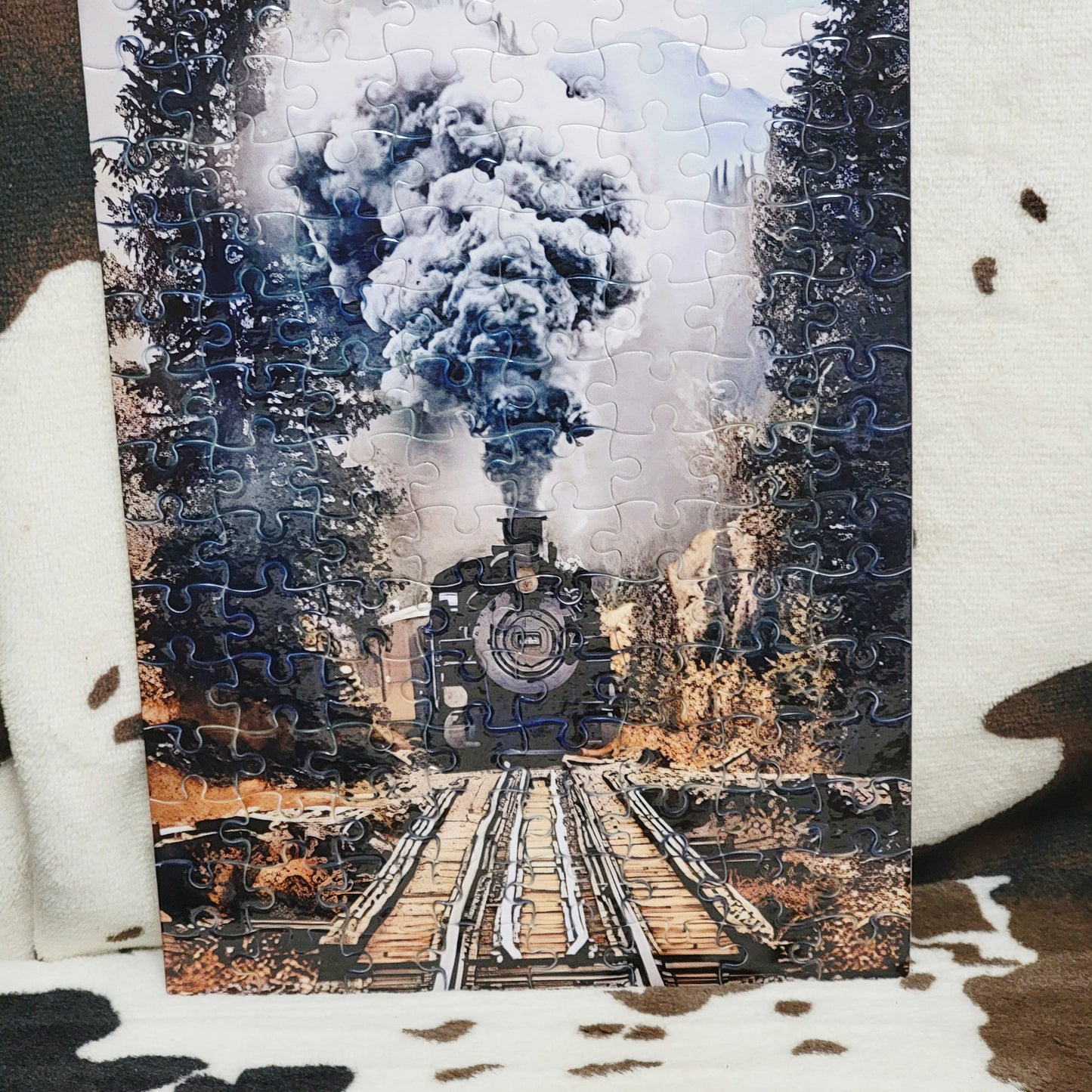 Woodland Train 120 PC Handmade Jigsaw Puzzle