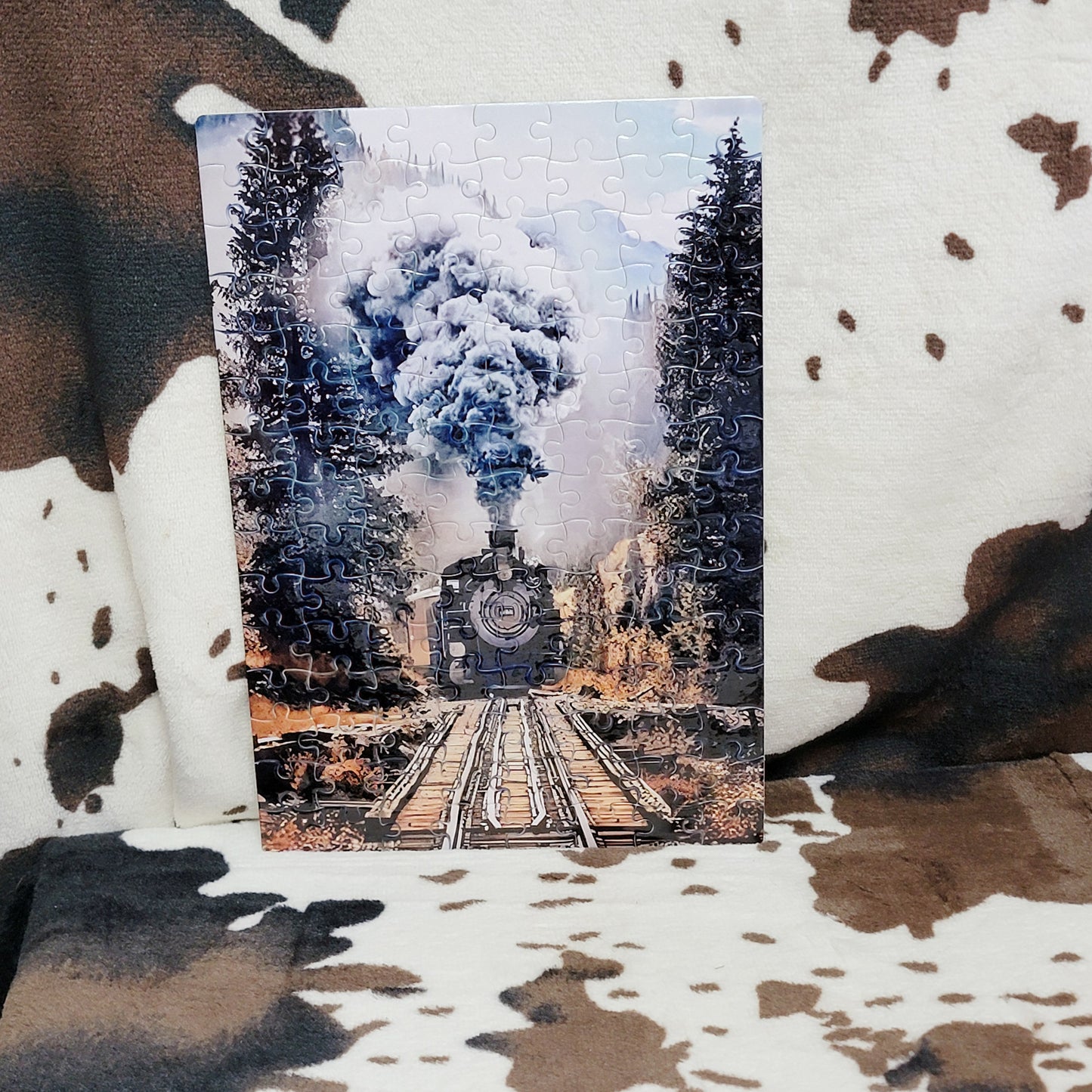 Woodland Train 120 PC Handmade Jigsaw Puzzle