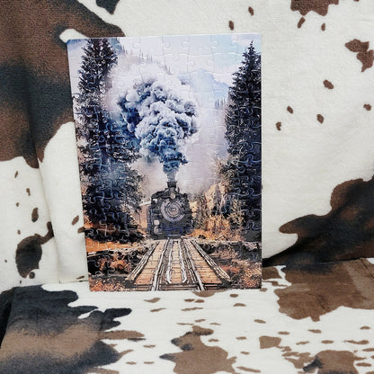 Woodland Train 120 PC Handmade Jigsaw Puzzle
