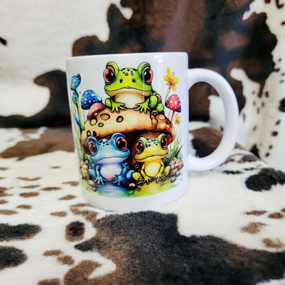 Frogs 11oz Ceramic Coffee Mug
