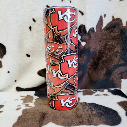 Kansas City Chiefs 20oz Skinny Tumbler