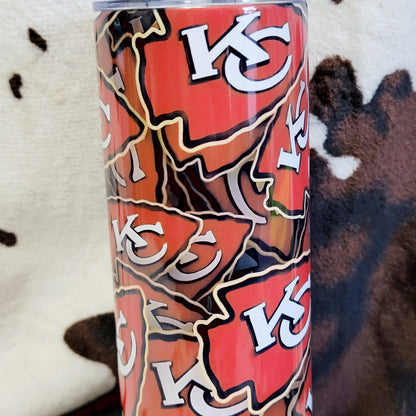 Kansas City Chiefs 20oz Skinny Tumbler