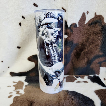 Willie Nelson Flag 20oz Skinny Tumbler