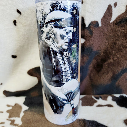 Willie Nelson Flag 20oz Skinny Tumbler