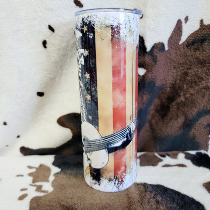 Willie Nelson Flag 20oz Skinny Tumbler