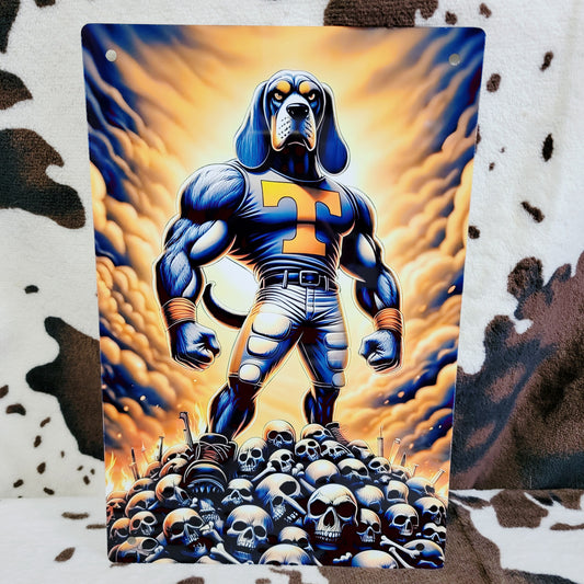 Tennessee Vols Football Sports Metal Sign