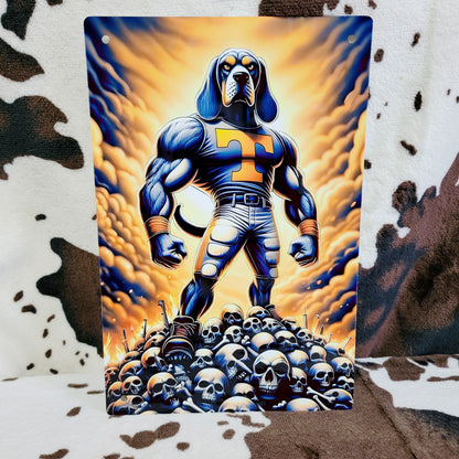 Tennessee Vols Football Sports Metal Sign