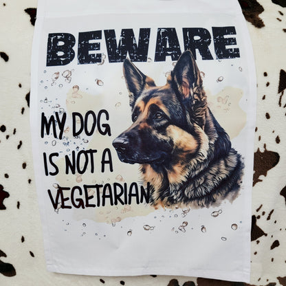 German Shepherd Beware Garden Flag 12x18 (Copy)
