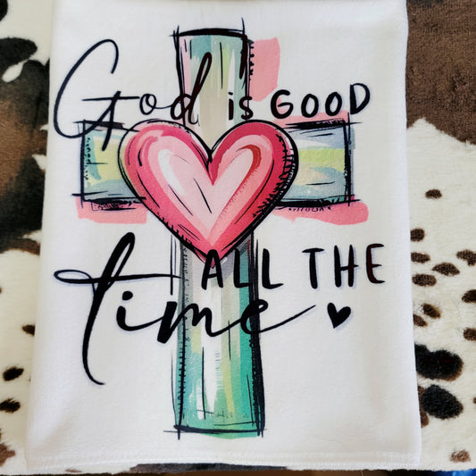 God Is Good Microfiber Kitchen Dish Towel 16x24