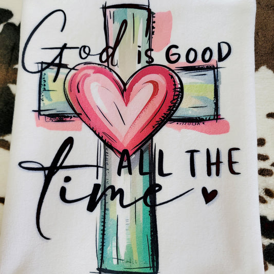 God Is Good Microfiber Kitchen Dish Towel 16x24