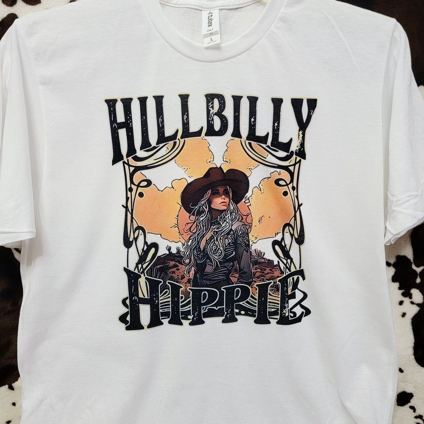Hillbilly Hippie Western Graphic T-Shirt