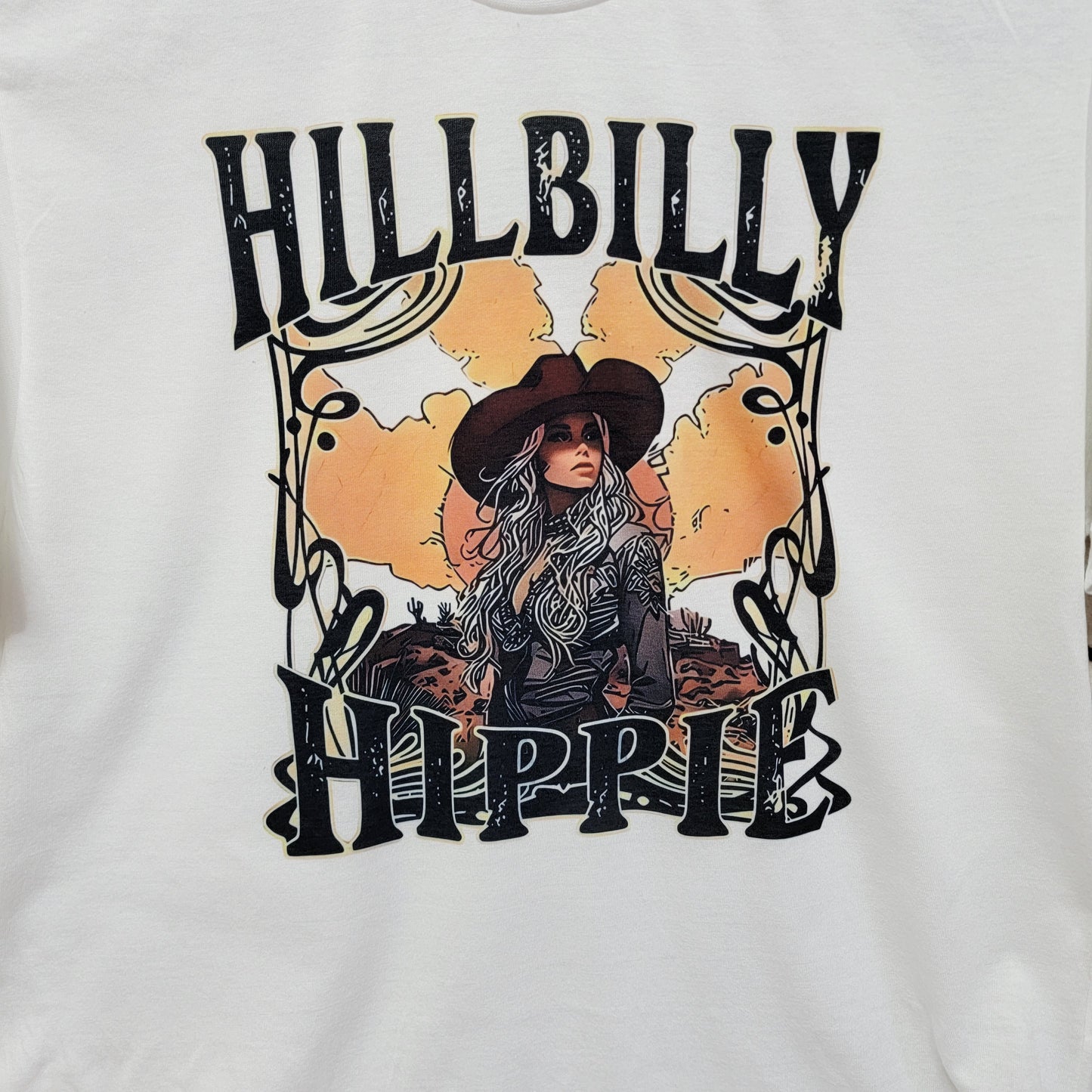 Hillbilly Hippie Western Graphic T-Shirt