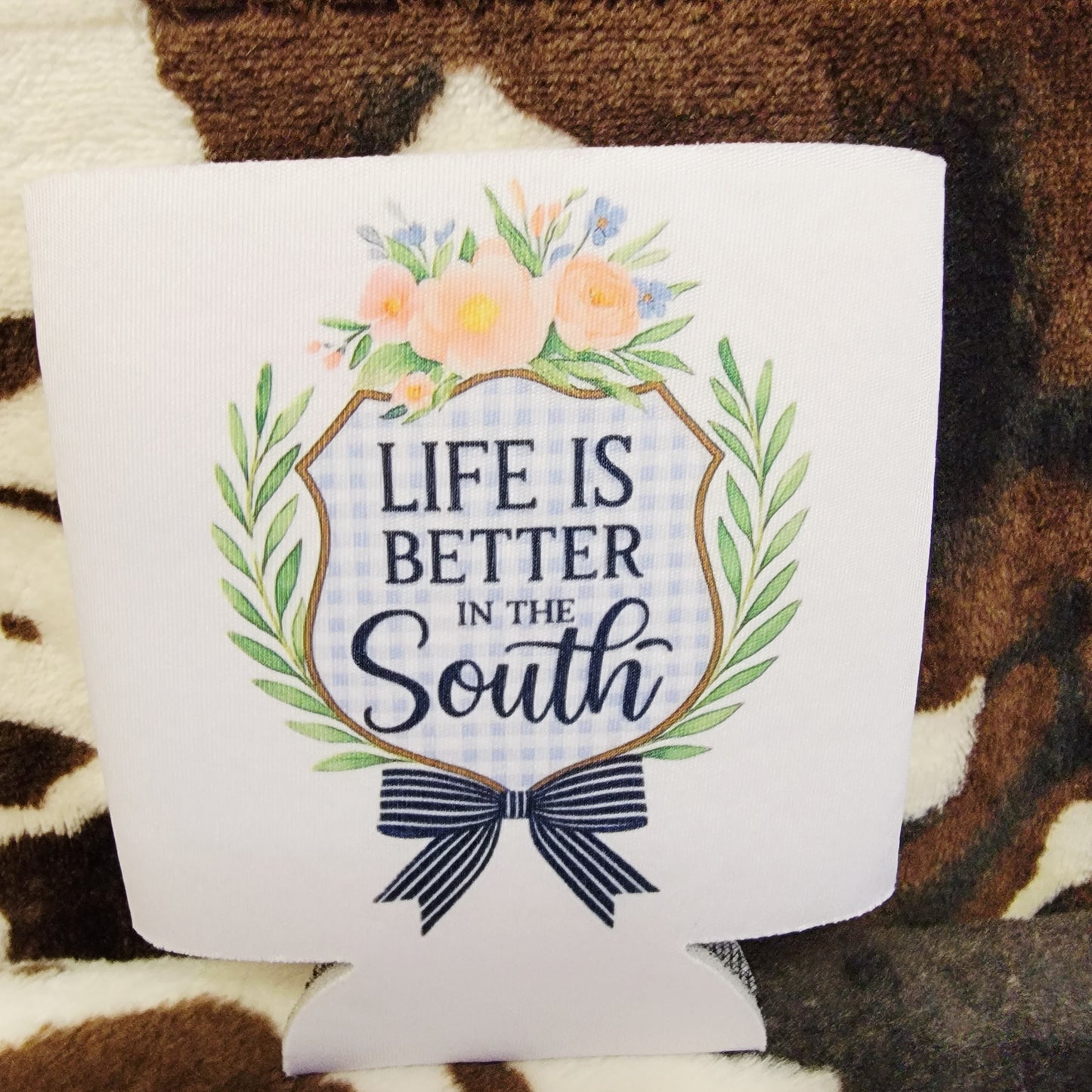 Better In The South Custom Can Cooler Koozie Insulated Drink Sleeve Drink Holder