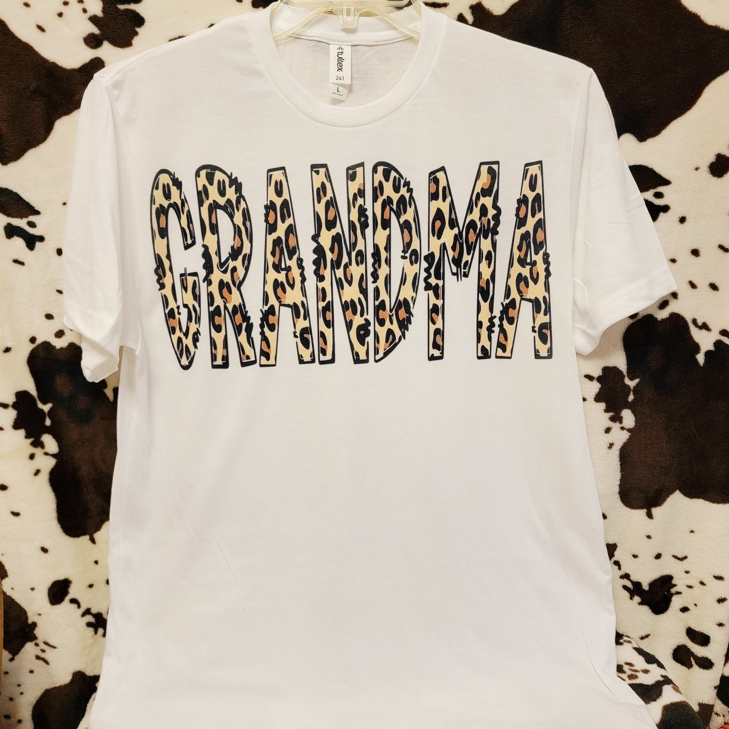 Grandma Animal Print Western Graphic T-Shirt