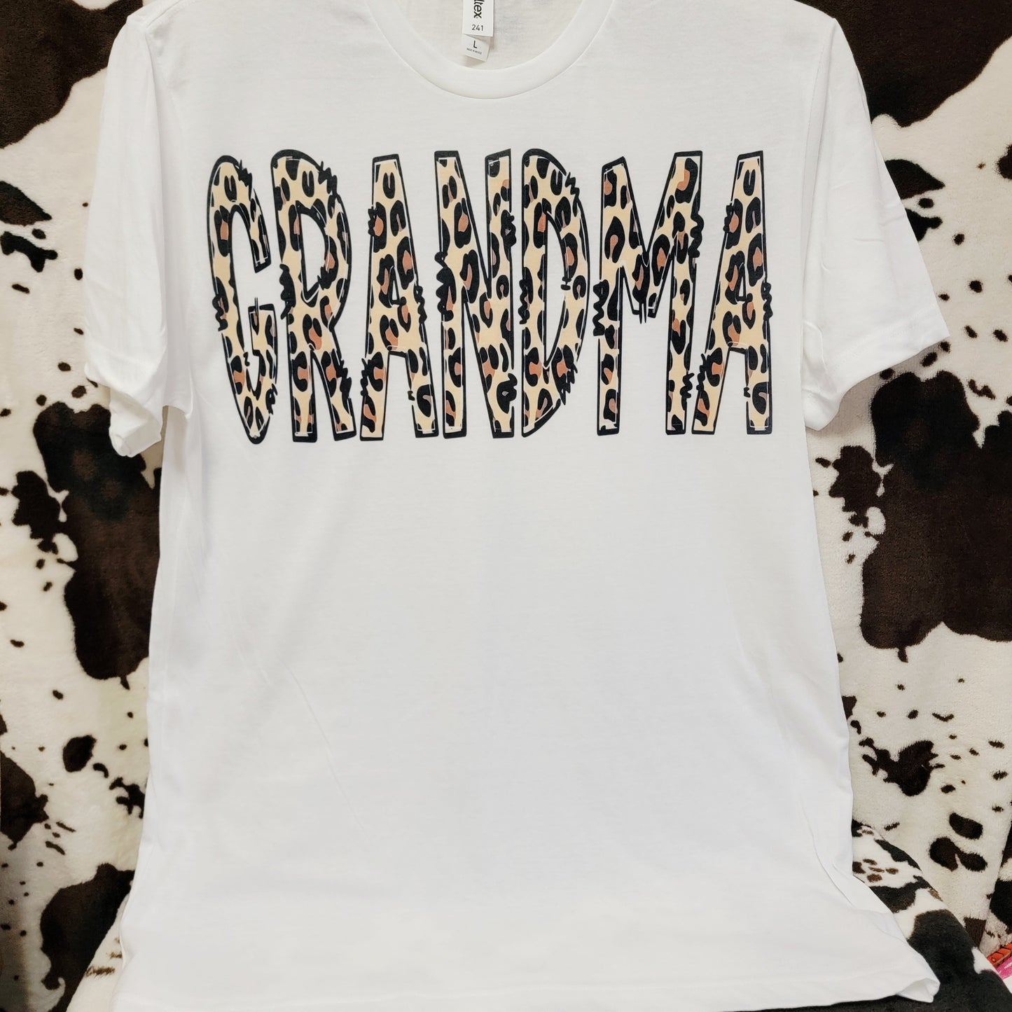 Grandma Animal Print Western Graphic T-Shirt