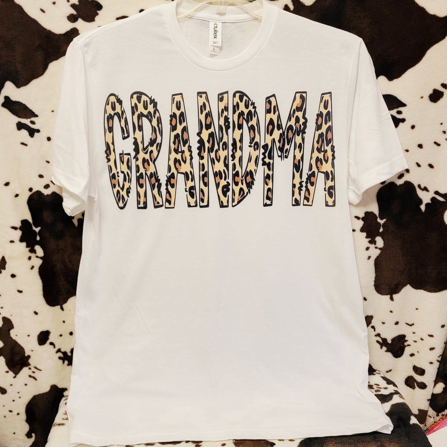 Grandma Animal Print Western Graphic T-Shirt