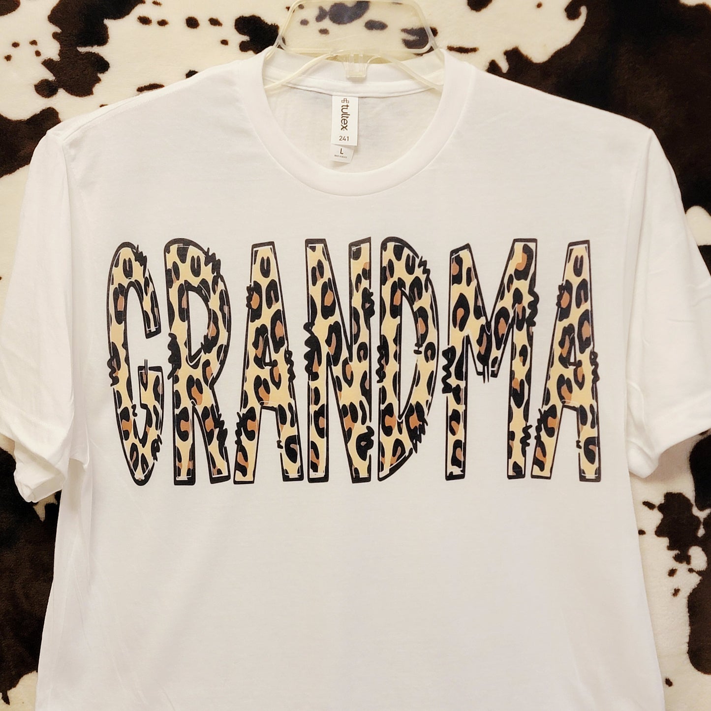 Grandma Animal Print Western Graphic T-Shirt