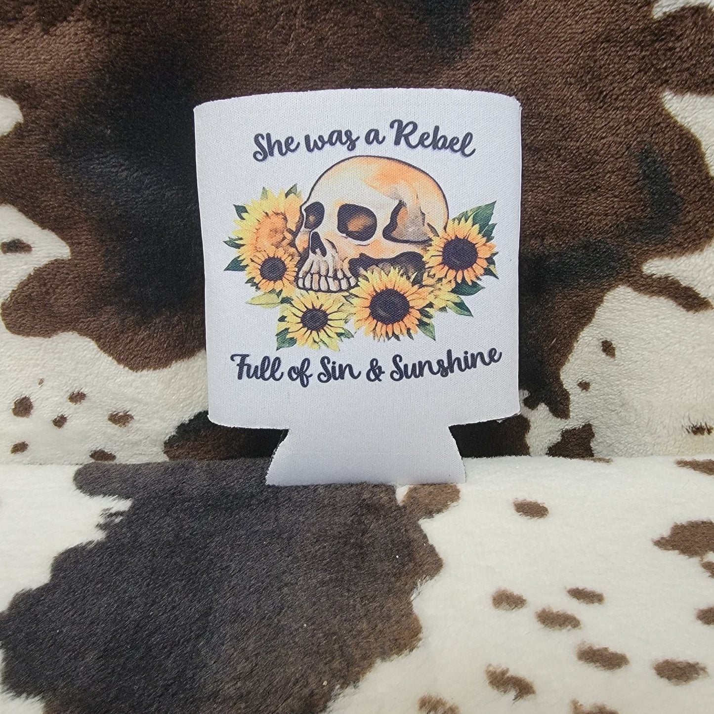 She Was A Rebel Can Cooler Koozie