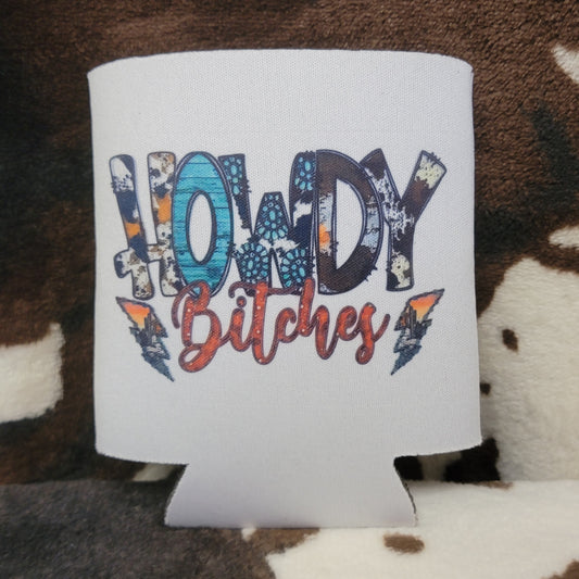 Howdy Western Can Cooler Drink Koozie