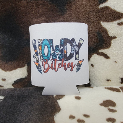 Howdy Western Can Cooler Drink Koozie