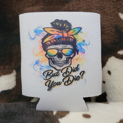 Skull Custom Can Cooler Koozie Insulated Drink Sleeve Drink Holder