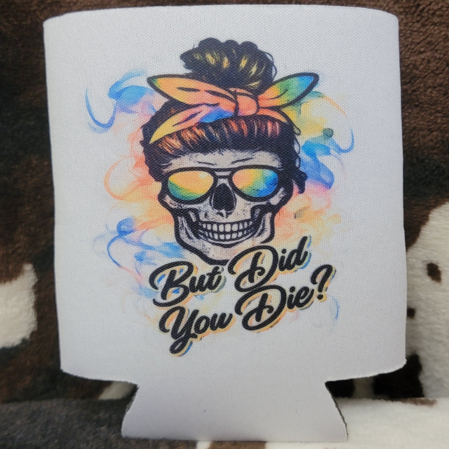 Skull Custom Can Cooler Koozie Insulated Drink Sleeve Drink Holder