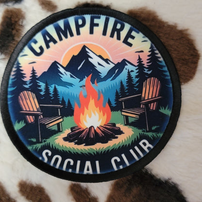 Campfire Social Club Round Hat Patch
