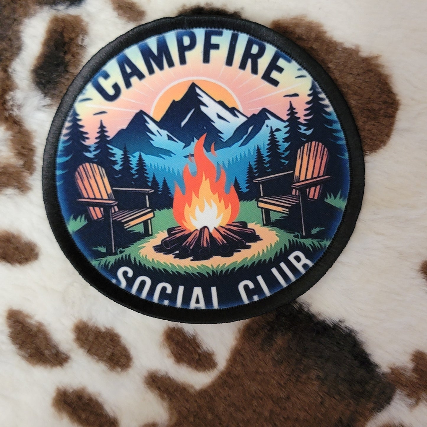 Campfire Social Club Round Hat Patch