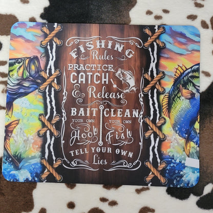 Fishing Bass Mouse Pad