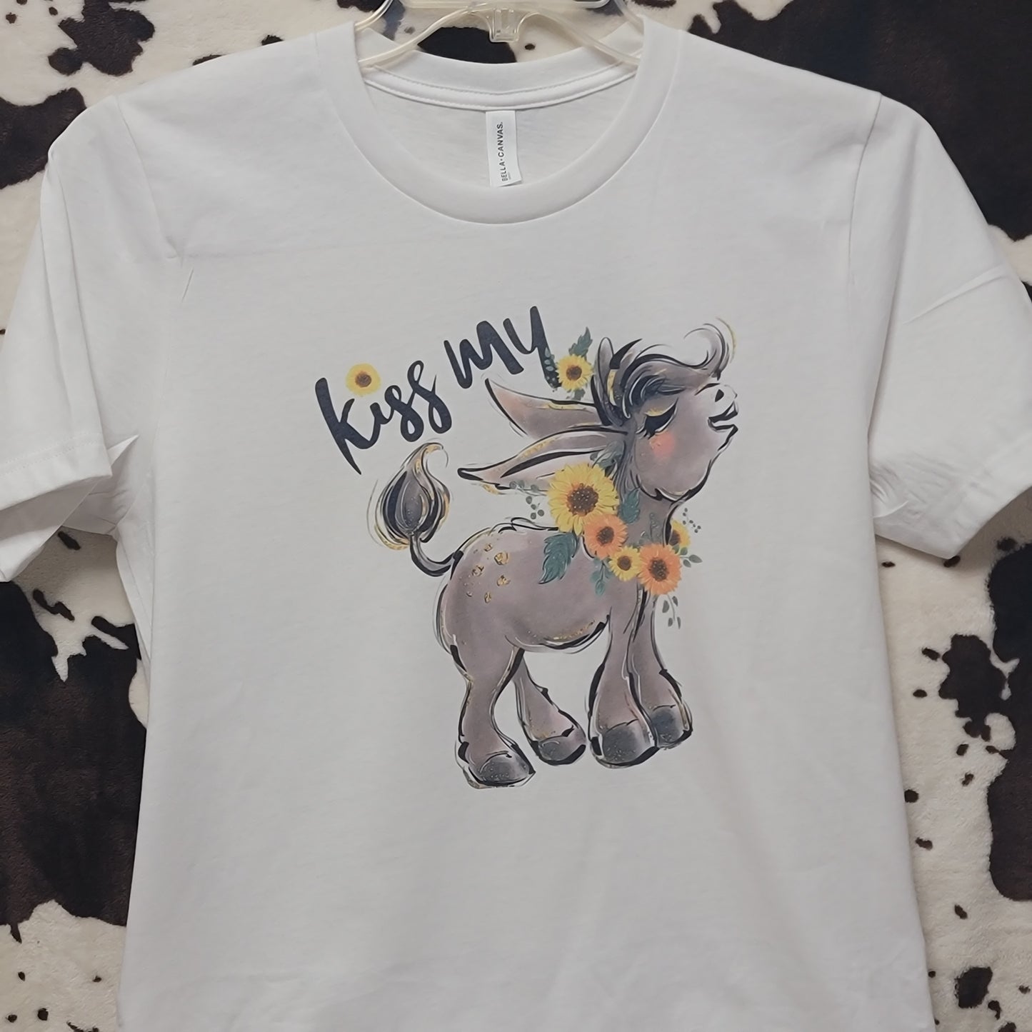 Kiss My Donkey Funny Graphic T-Shirt