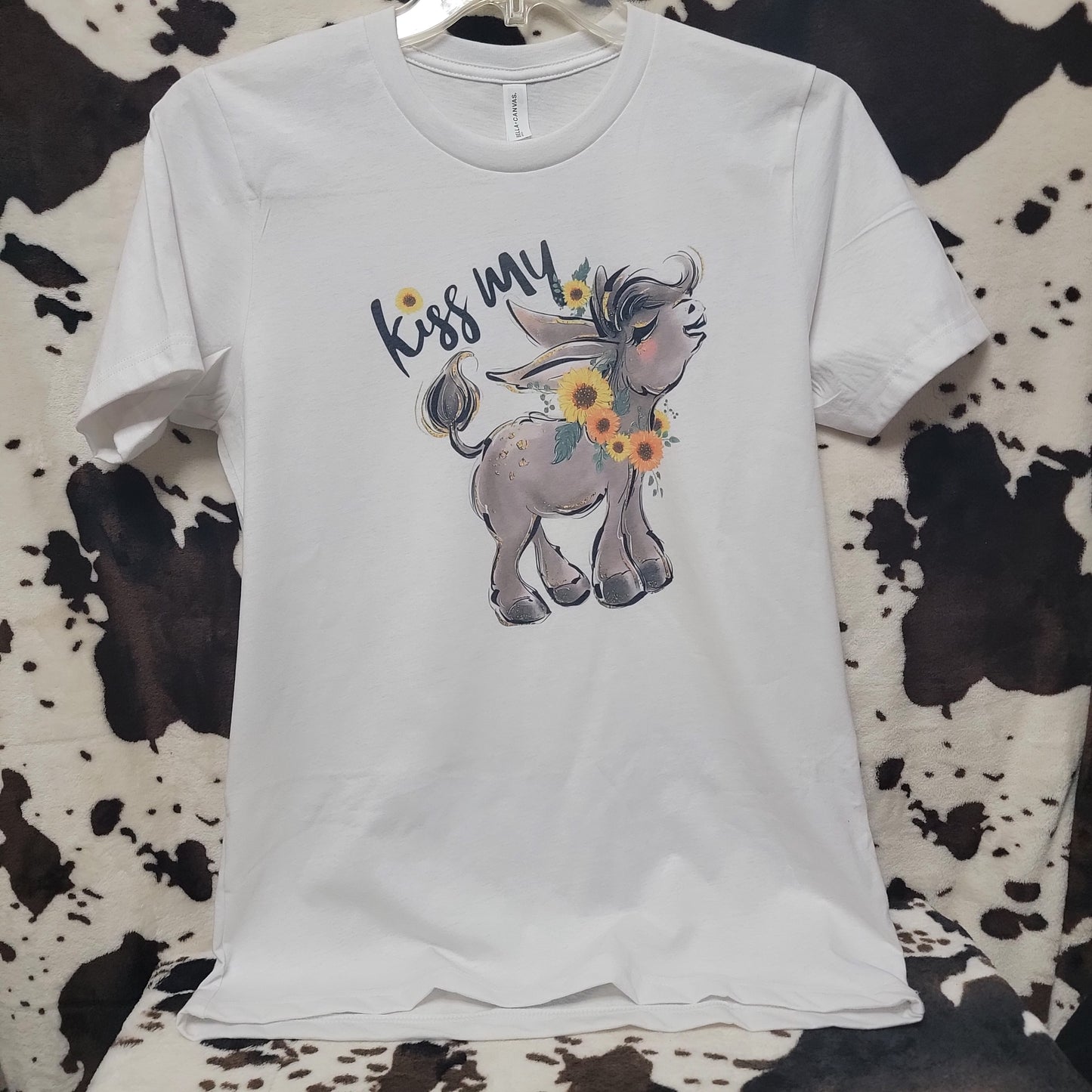 Kiss My Donkey Funny Graphic T-Shirt