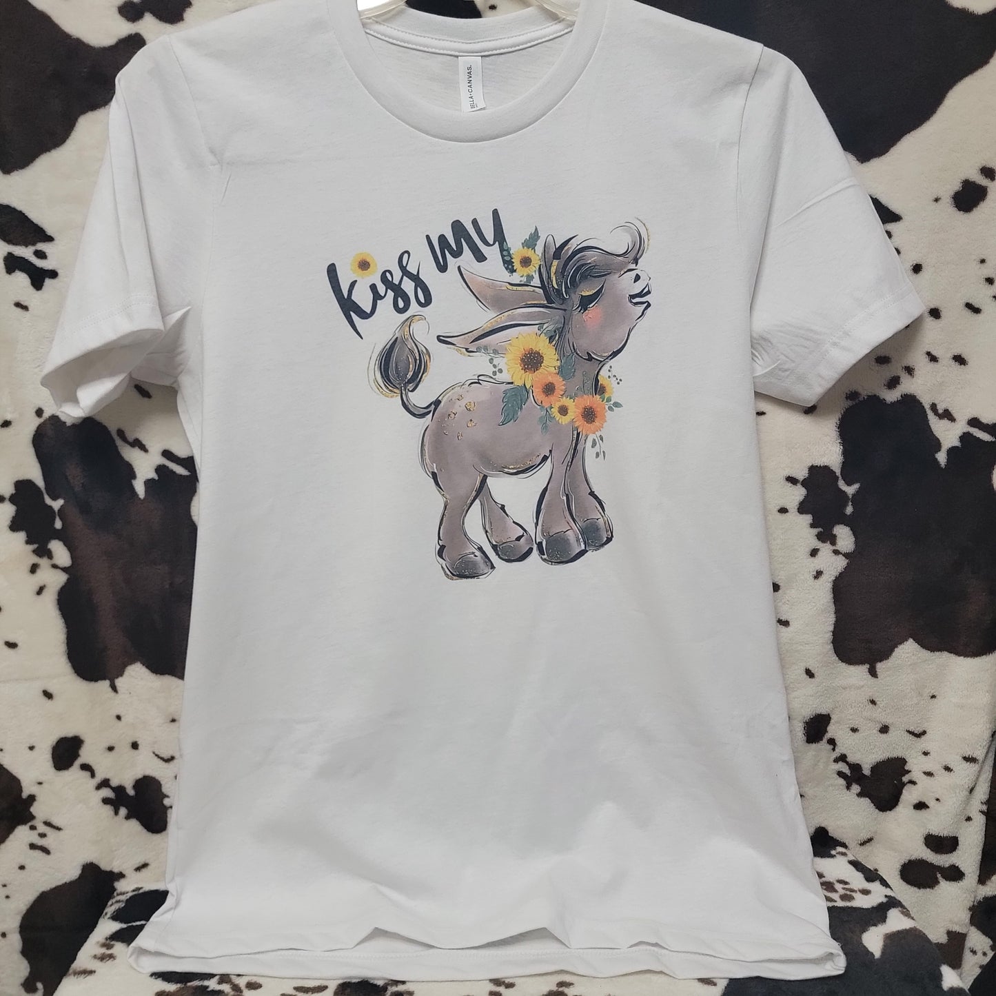 Kiss My Donkey Funny Graphic T-Shirt