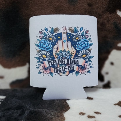 Funny Floral Custom Can Cooler Koozie Insulated Drink Sleeve Drink Holder