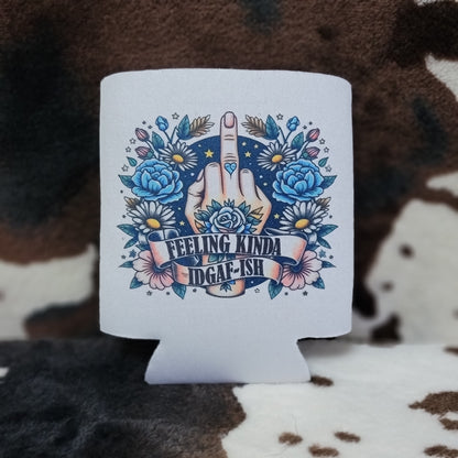 Funny Floral Custom Can Cooler Koozie Insulated Drink Sleeve Drink Holder