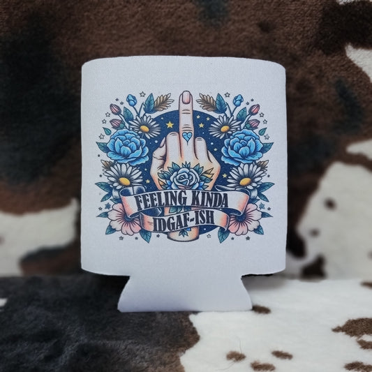 Funny Floral Custom Can Cooler Koozie Insulated Drink Sleeve Drink Holder