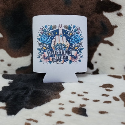 Funny Floral Custom Can Cooler Koozie Insulated Drink Sleeve Drink Holder
