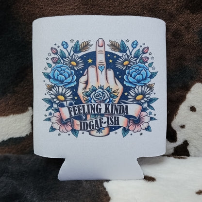 Funny Floral Custom Can Cooler Koozie Insulated Drink Sleeve Drink Holder