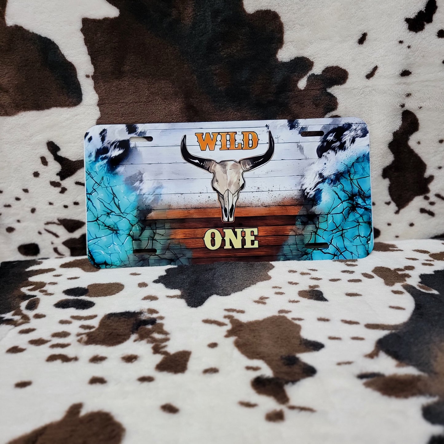 Wild One Western Car Tag License Plate