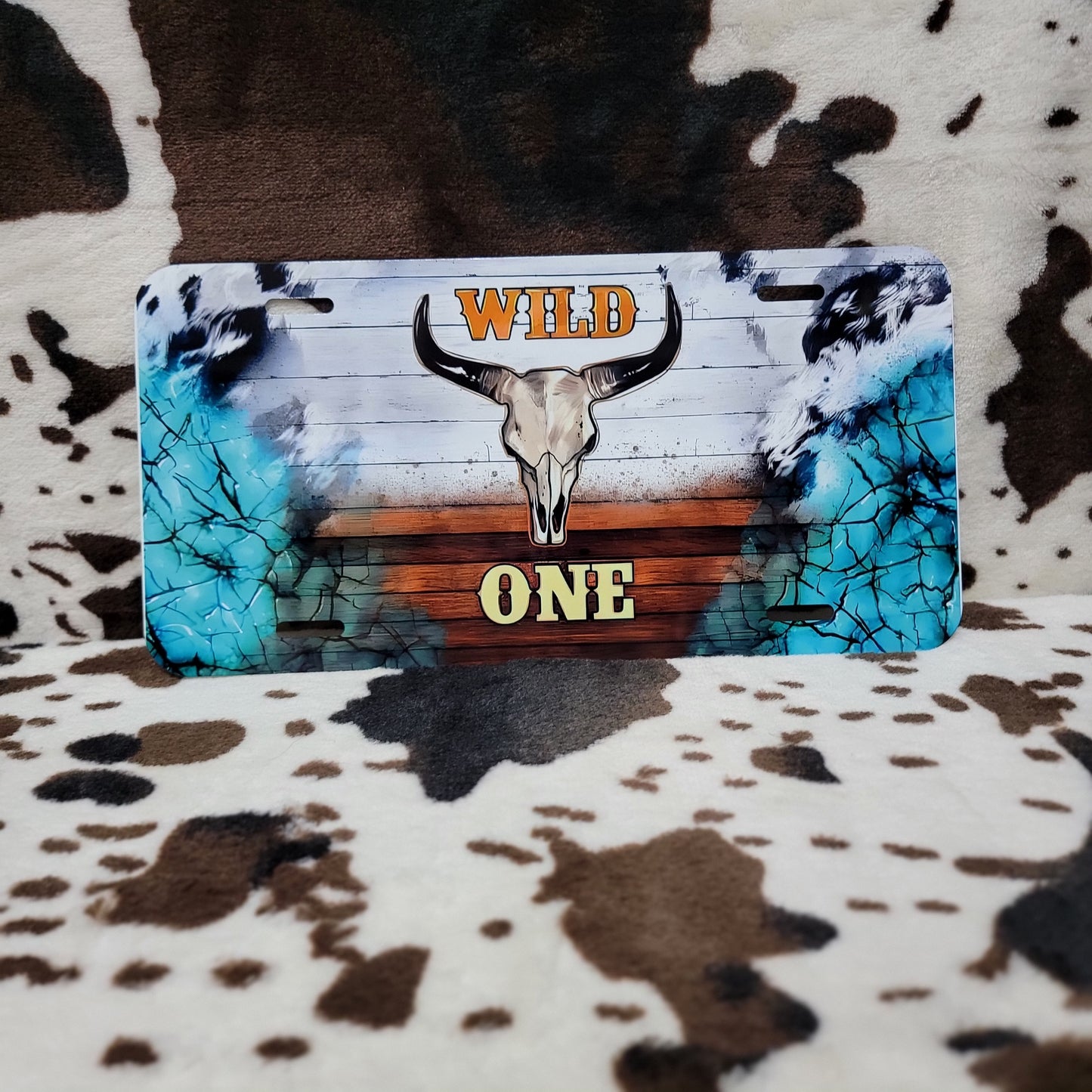 Wild One Western Car Tag License Plate